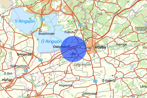 Osbyholm 03 januari 01.56, Trafikolycka, Hörby