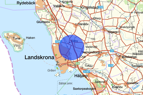 Tullstorp 03 januari 21.55, Trafikolycka, Landskrona