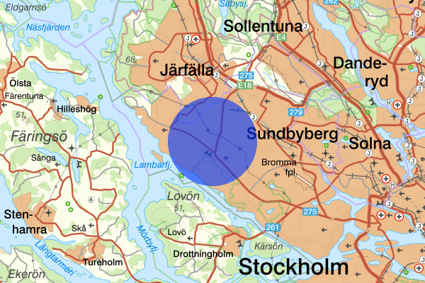 Vinsta 04 januari 01.03, Brand, Stockholm