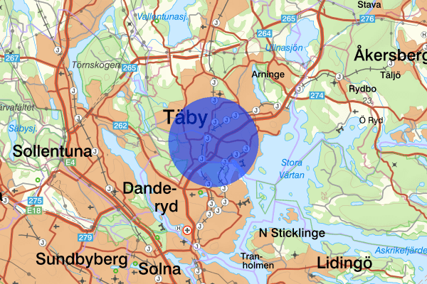 Roslags-Näsby 05 januari 04.32, Rattfylleri, Täby