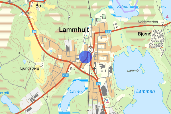 Köpmannagatan 08 januari 20.58, Rån, Växjö