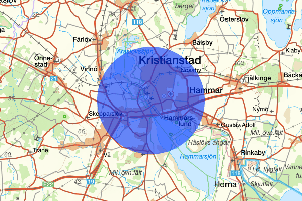 Kristianstad 10 januari 00.51, Rattfylleri, Kristianstad