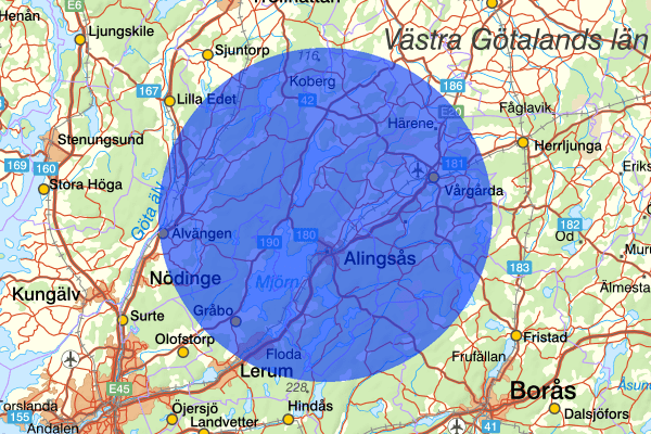  12 januari 17.12, Trafikolycka, Alingsås