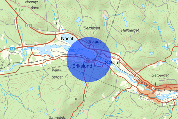 Erikslund 12 januari 18.40, Trafikolycka, Ånge