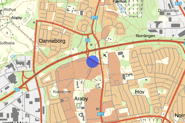 Nydalavägen 13 januari 00.42, Rattfylleri, Växjö