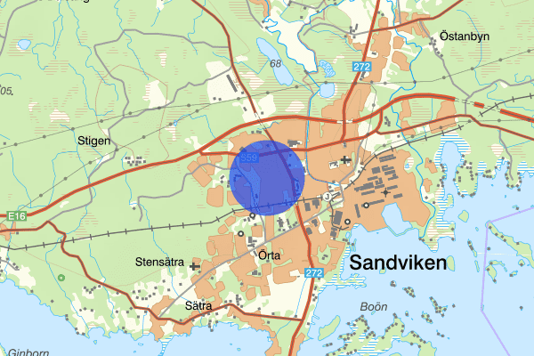 Barrsätra 13 januari 03.21, Rattfylleri, Sandviken