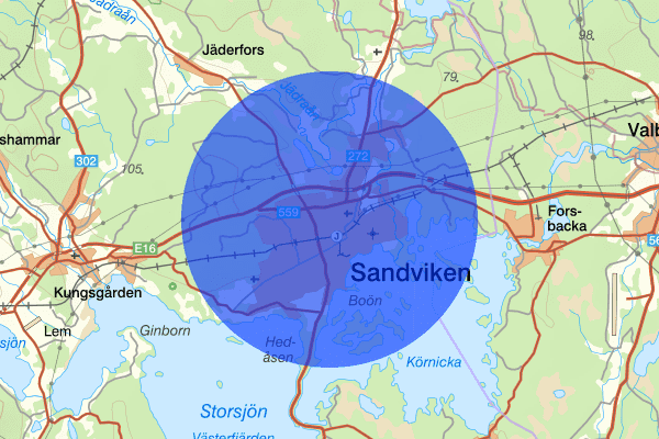 Sandviken 14 januari 02.21, Rattfylleri, Sandviken