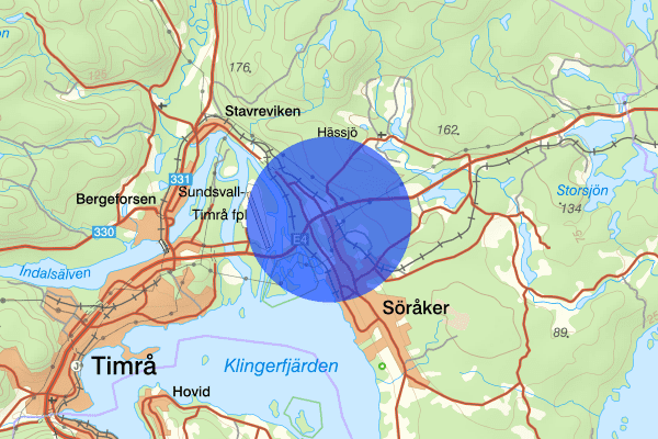 Torsboda 17 januari 09.44, Trafikhinder, Timrå