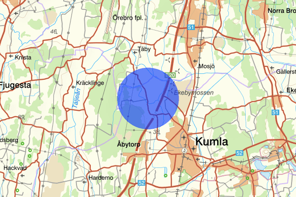 Vallersta 18 januari 11.26, Trafikolycka, personskada, Kumla