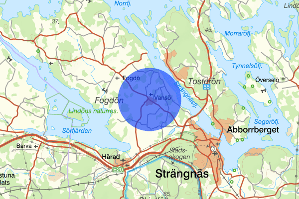 Vansö 18 januari 16.23, Trafikolycka, Strängnäs