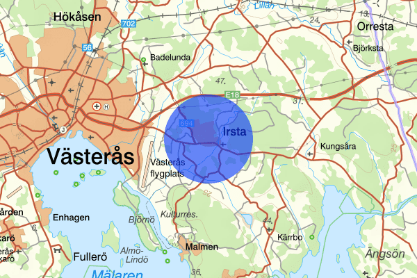 Irsta 18 januari 21.03, Arbetsplatsolycka, Västerås