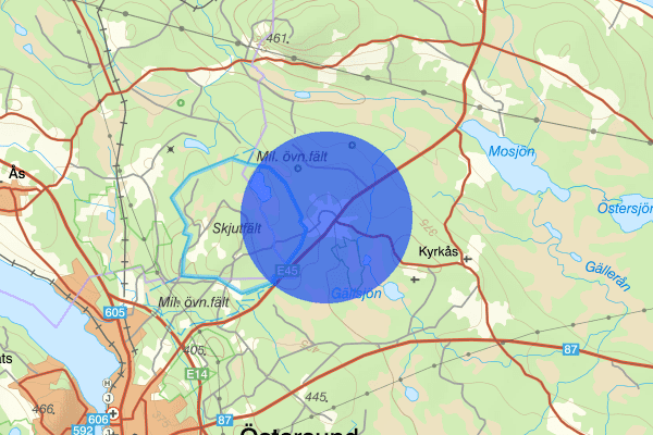 Kläppe 25 januari 14.51, Trafikolycka, Östersund